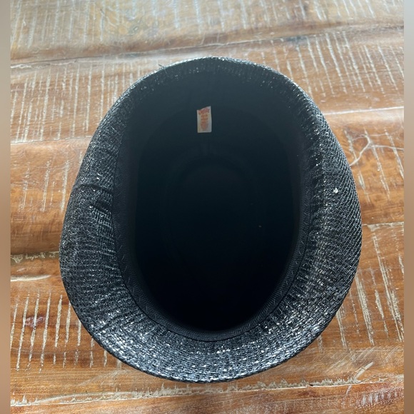 Justiceblack shimmer fashion fedora style hat - Picture 3 of 3